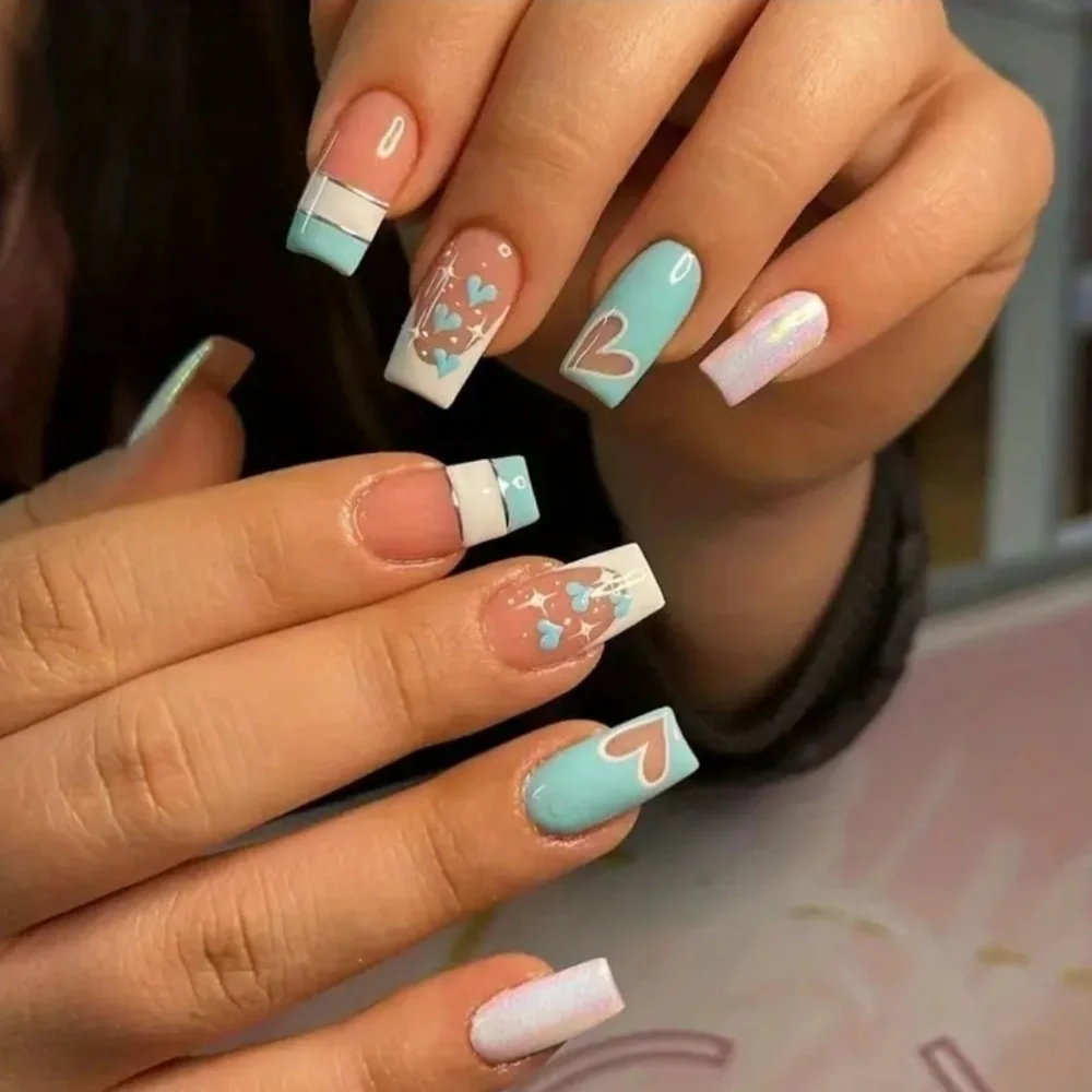 24 Pieces Fake Press On Nails
